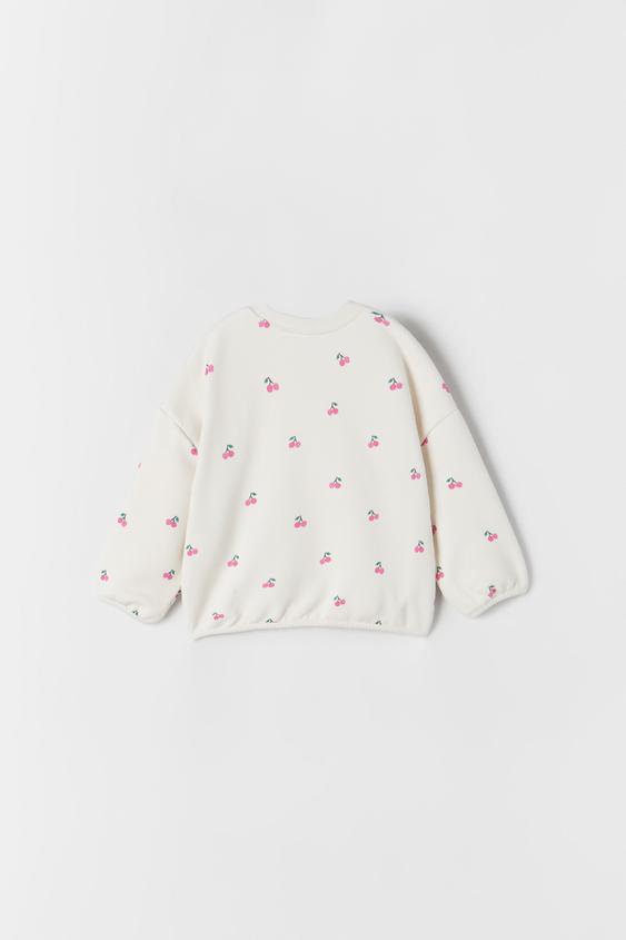 SUDADERA CEREZAS - Crudo | ZARA Chile