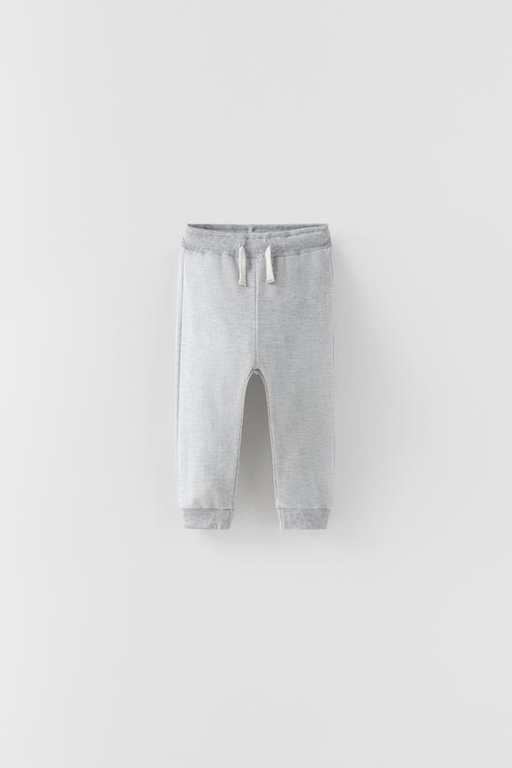 PLAIN PLUSH TROUSERS - Grey | ZARA 