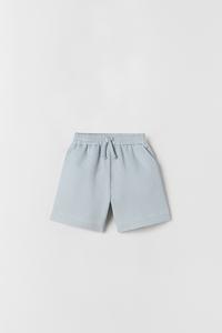PLUSH JERSEY BERMUDA SHORTS - Grey 