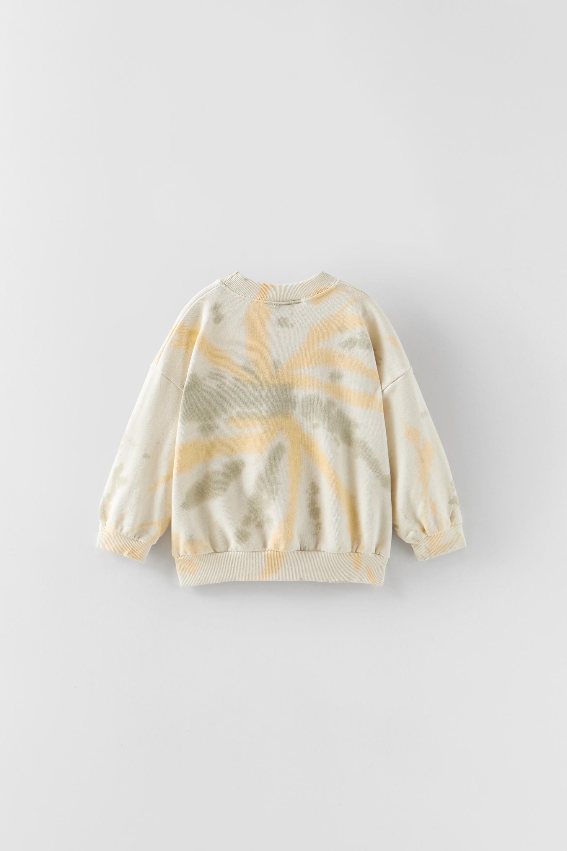 tie dye moletom com capuz zara