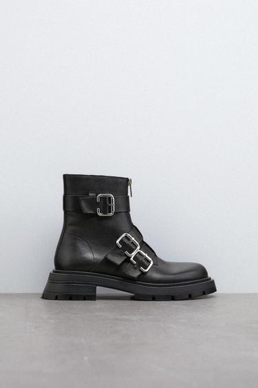 Botines con Hebilla de Mujer | ZARA Perú