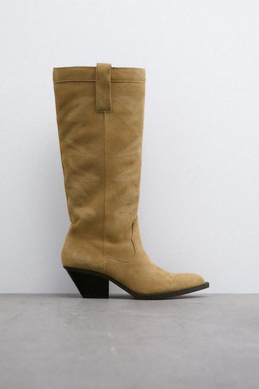 Botas de Ante de Mujer | ZARA Uruguay