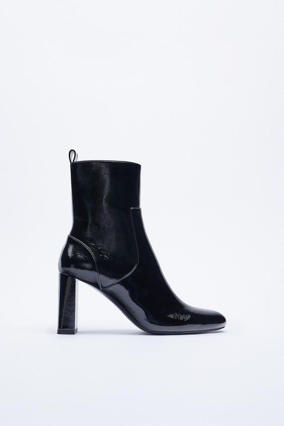BOTÍN TACÓN - Negro | ZARA Chile
