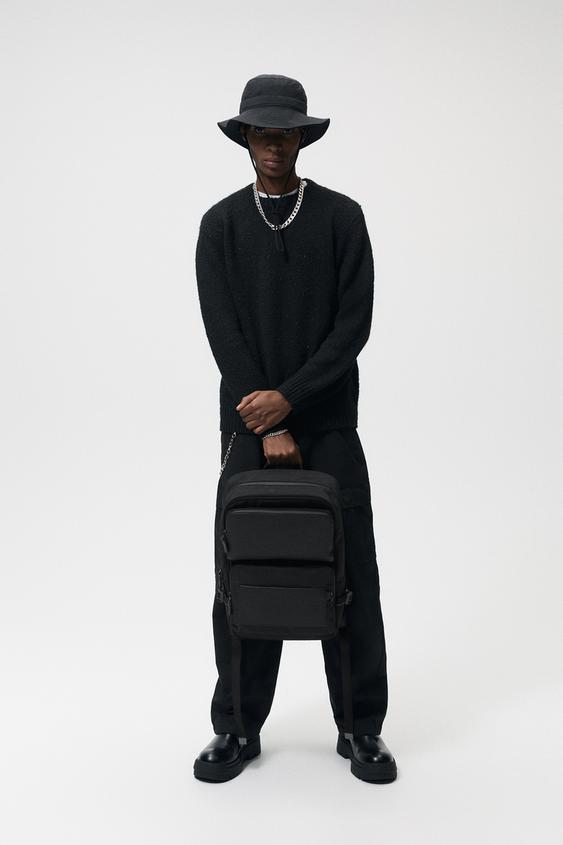 backpack with foldover flap