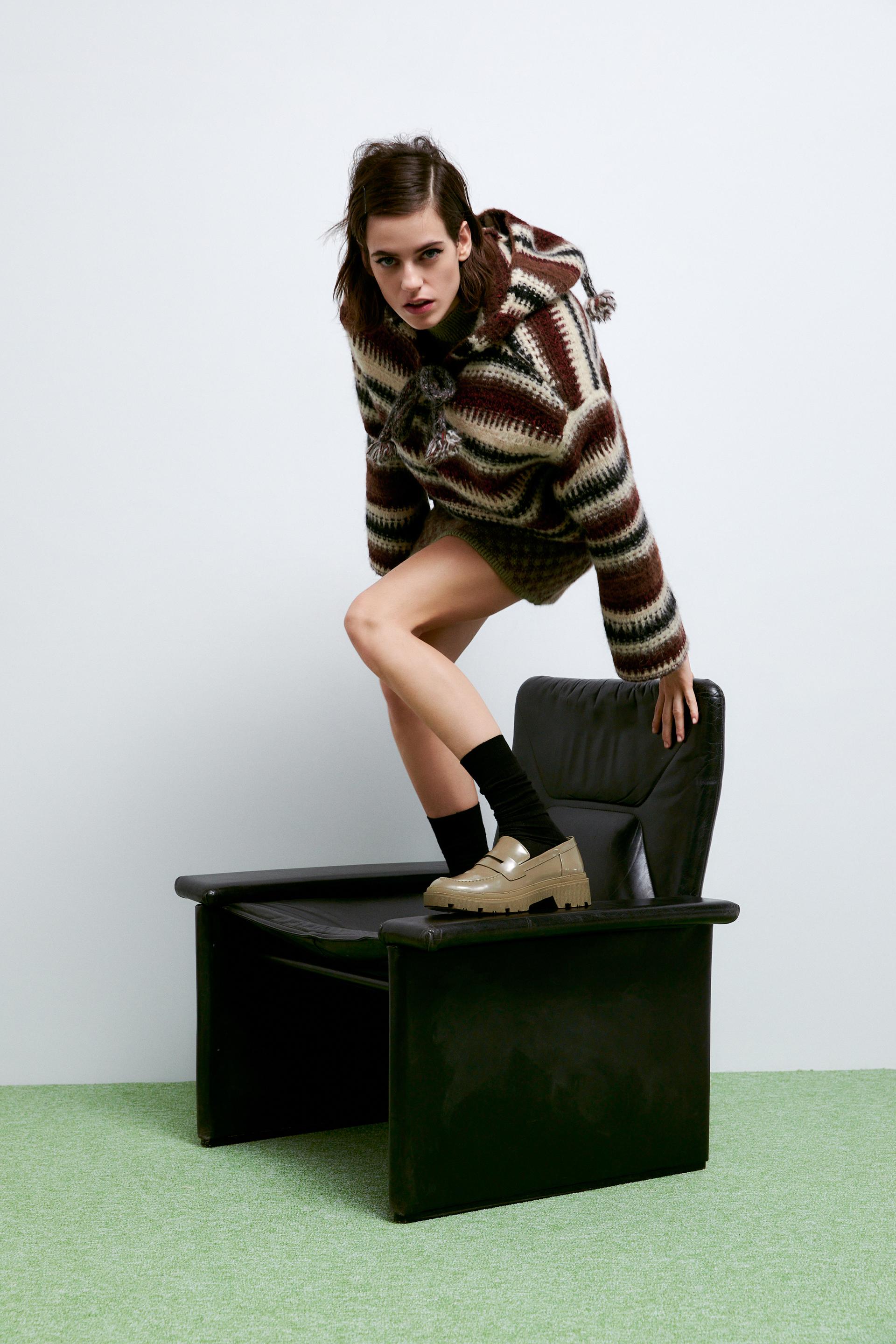 platform loafers zara