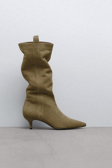 Botas de Ante de Mujer | ZARA Uruguay