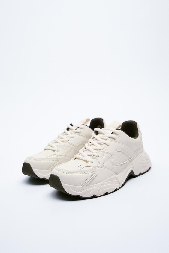 zara trainers white