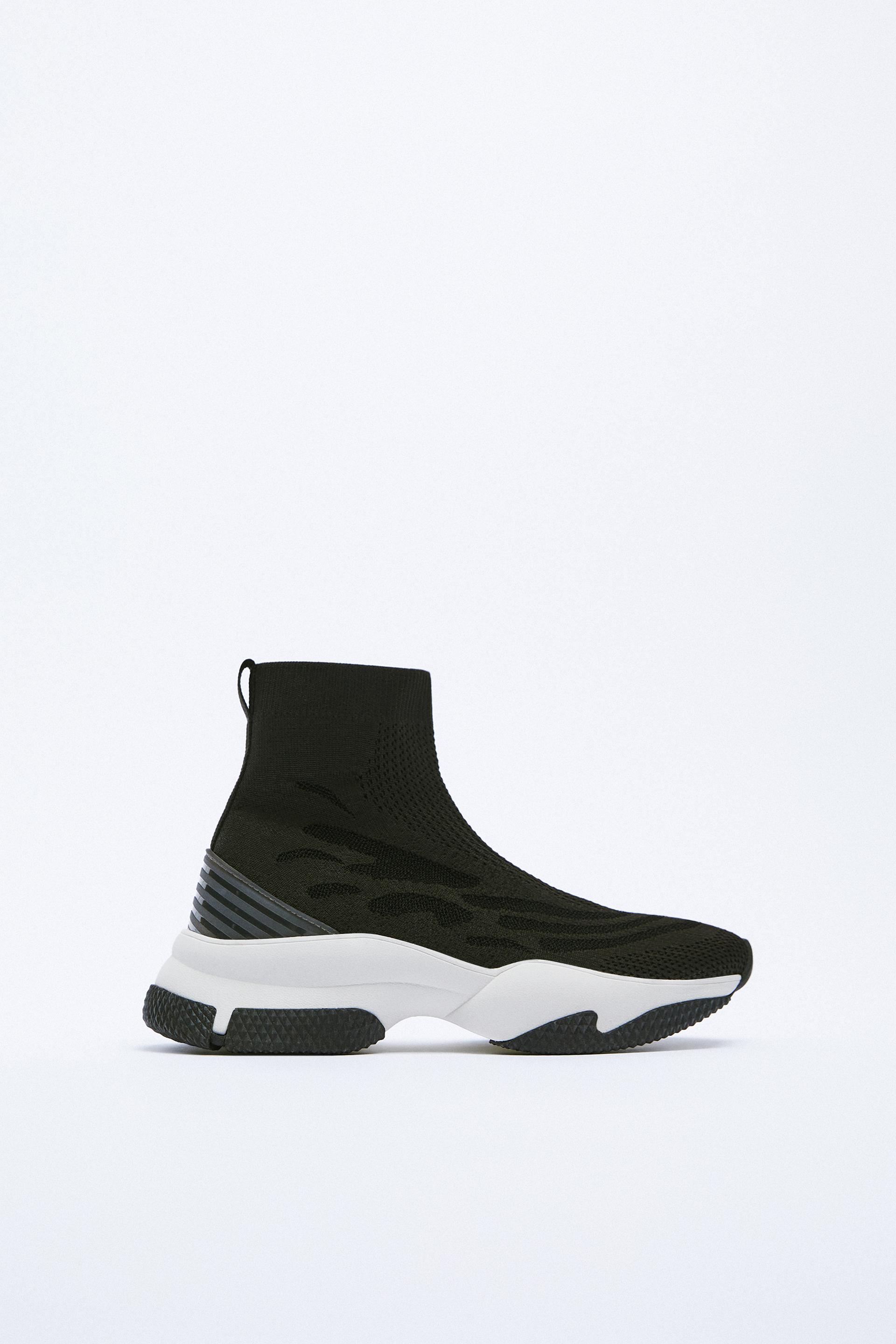 zara high top sneakers