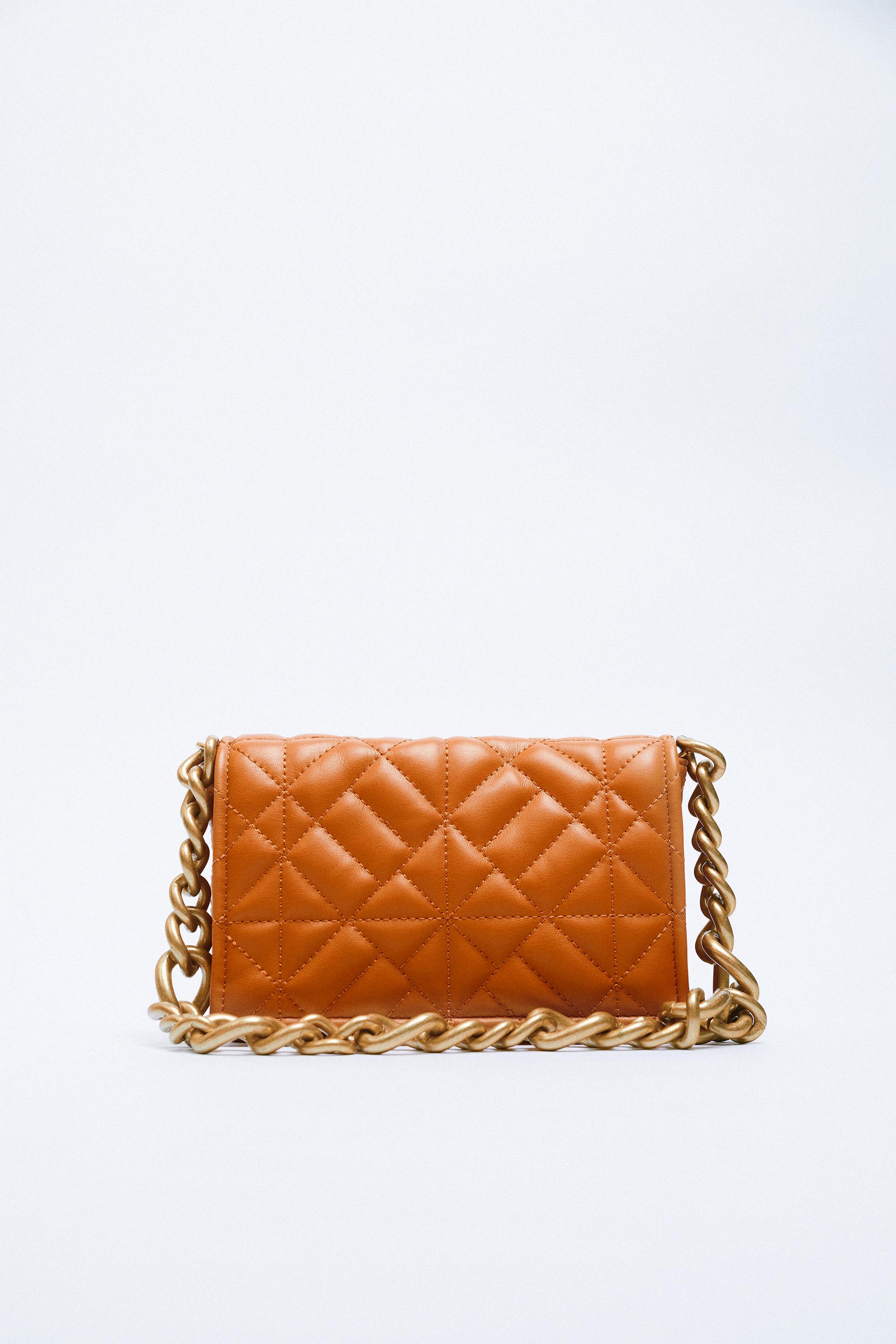quilted tote bolsa zara