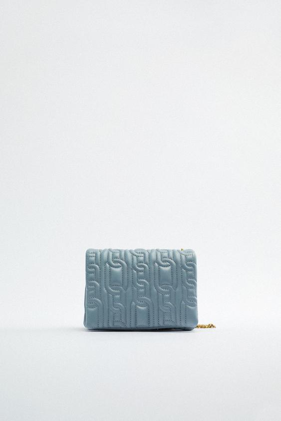 MINI BANDOLERA ACOLCHADA - Azul | ZARA Chile