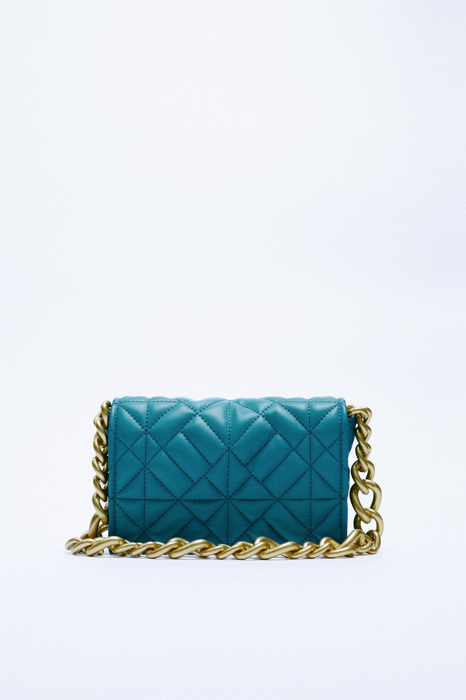 quilted tote bolsa zara