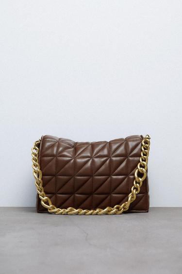 puffer tote bolsa zara