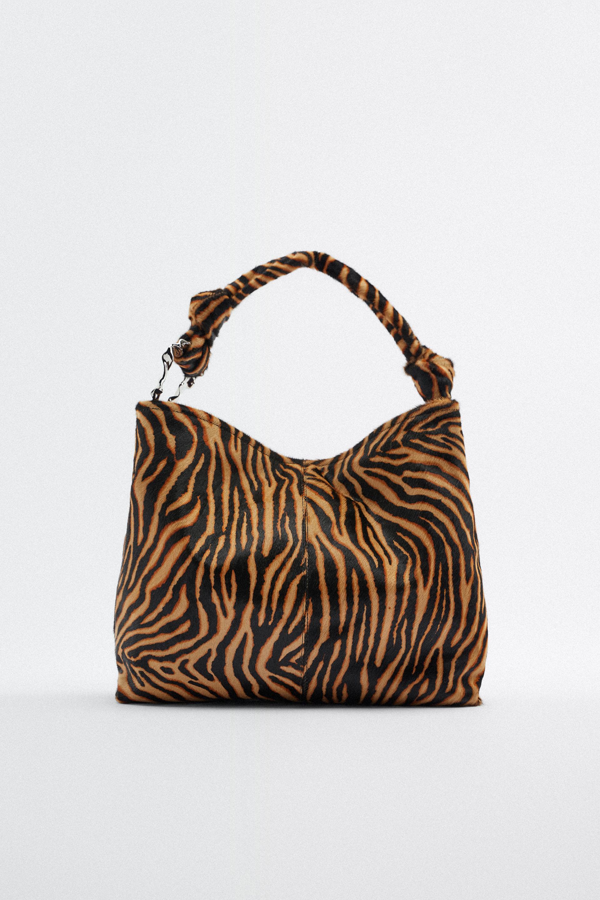 Zara animal print tote Clearance