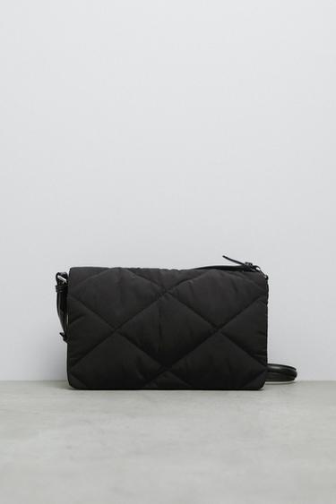 puffer tote bolsa zara