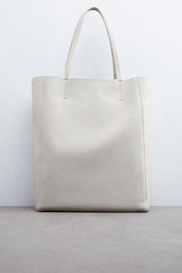 zara iridescent tote bolsa