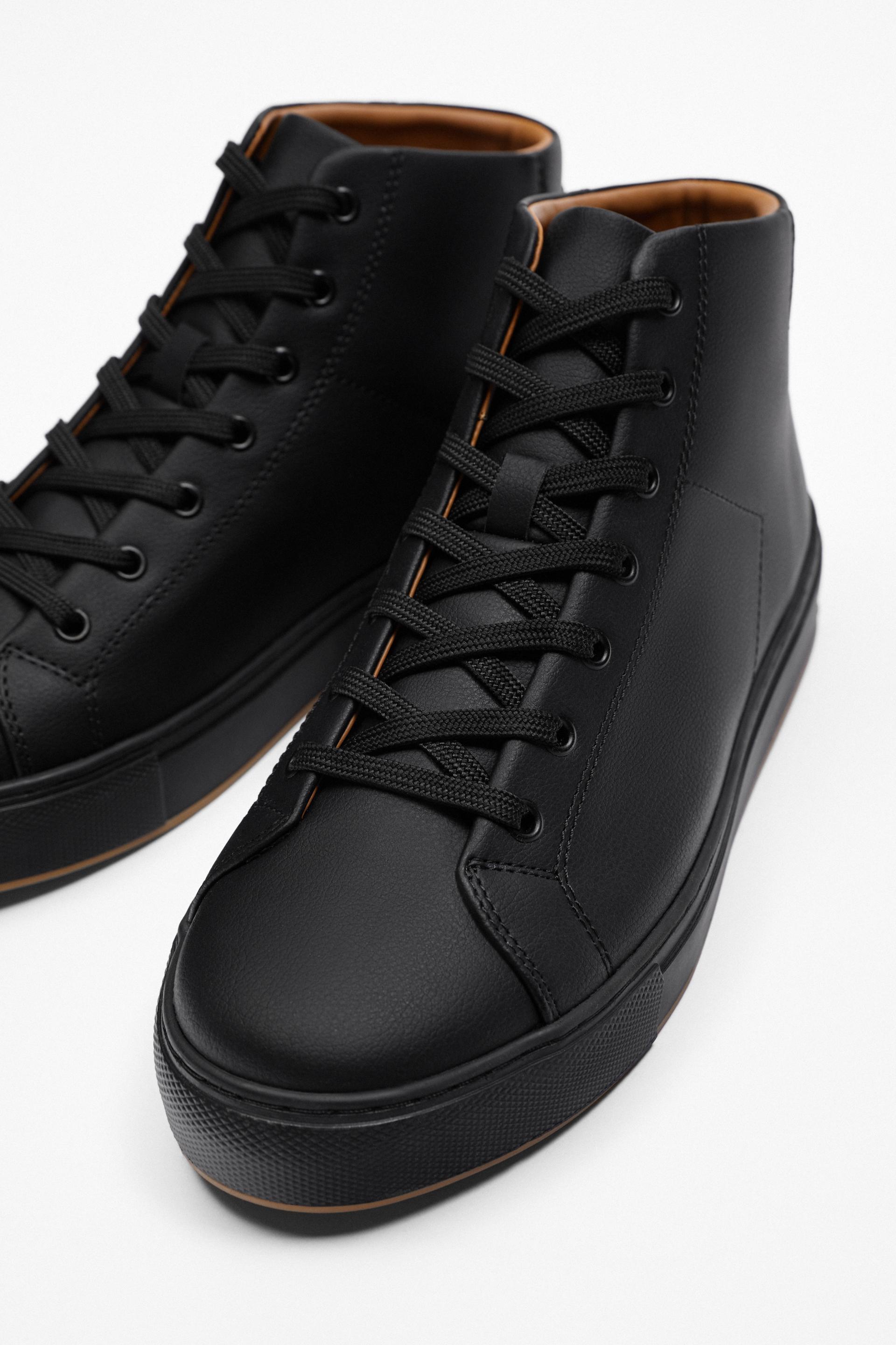 zara high top sneakers