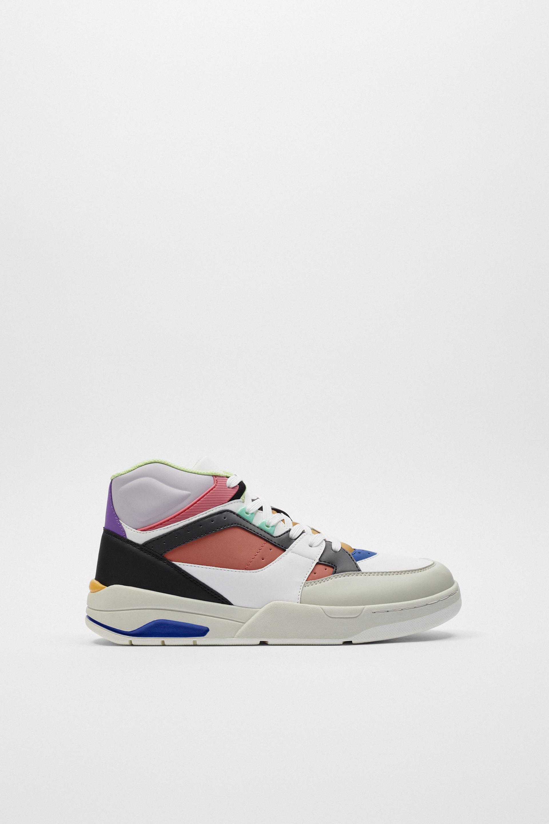 zara high top trainers