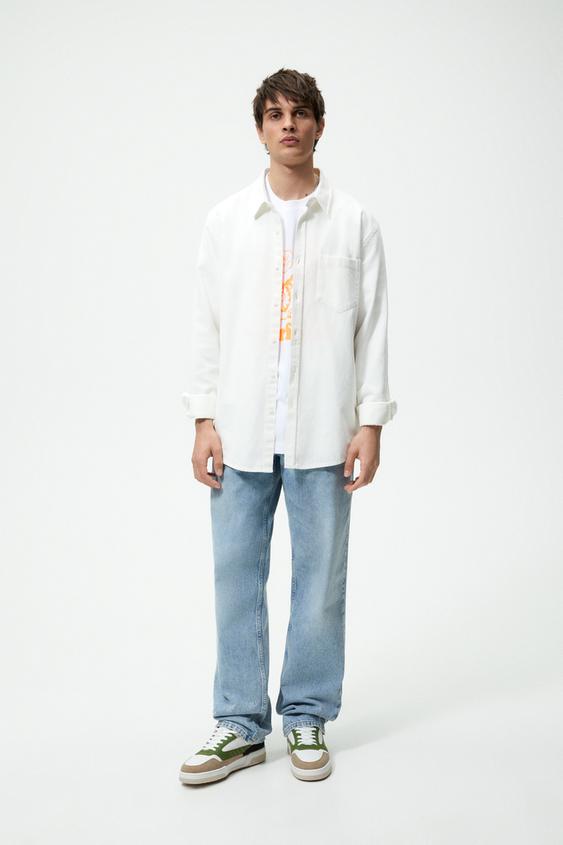 zara man white trainers