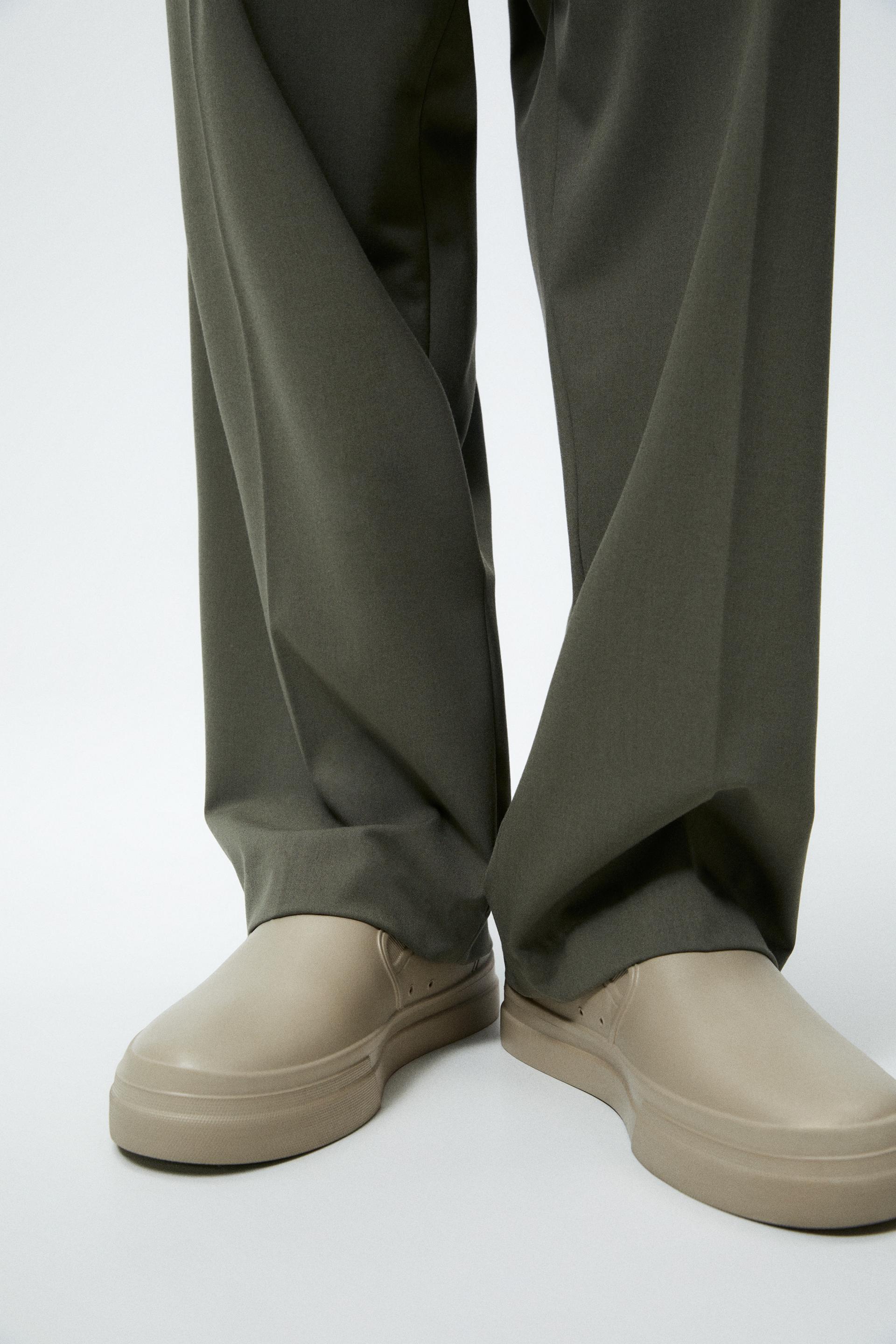 zara laceless sneakers