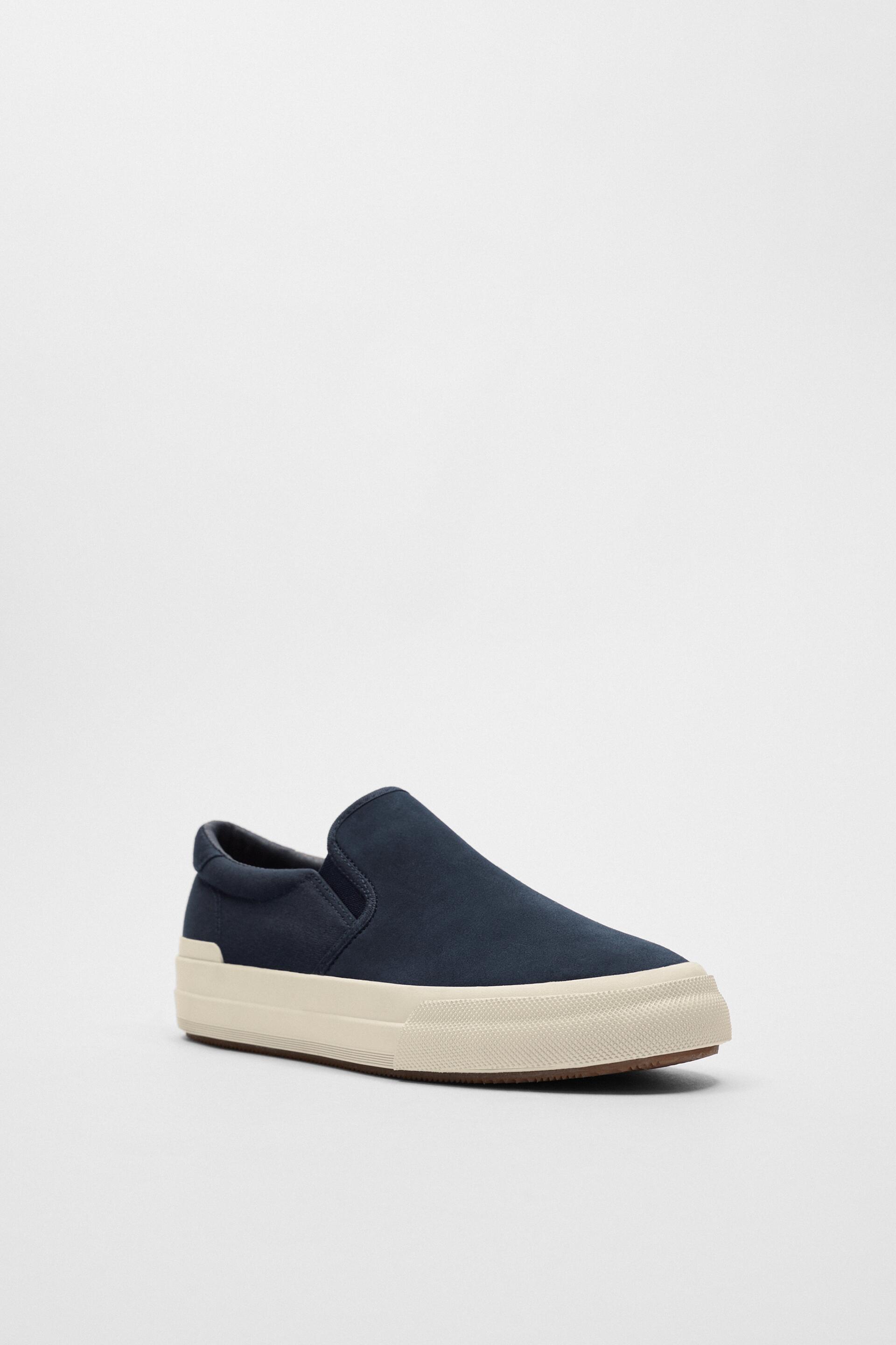 zara laceless sneakers