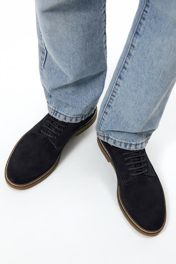 suede leather trainers