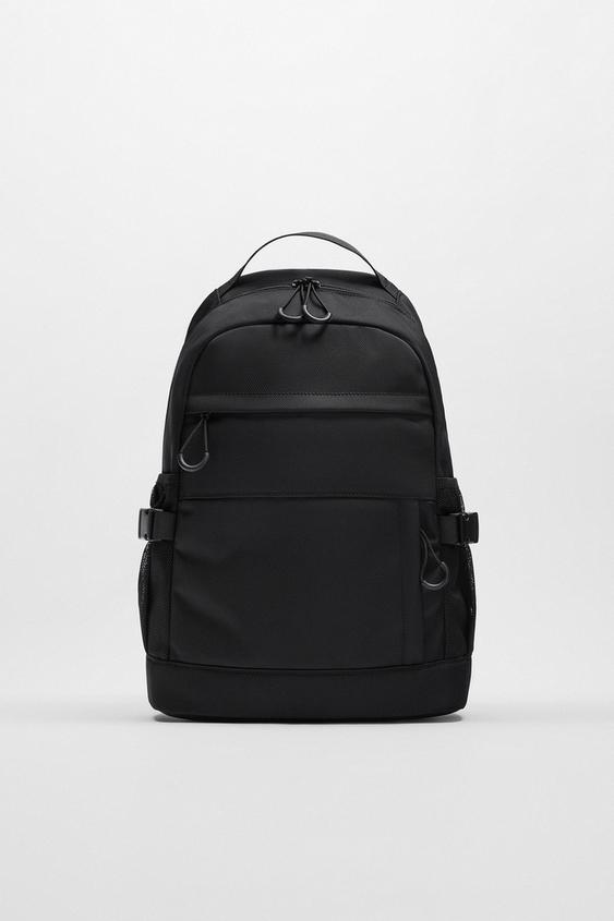 nylon backpack zara