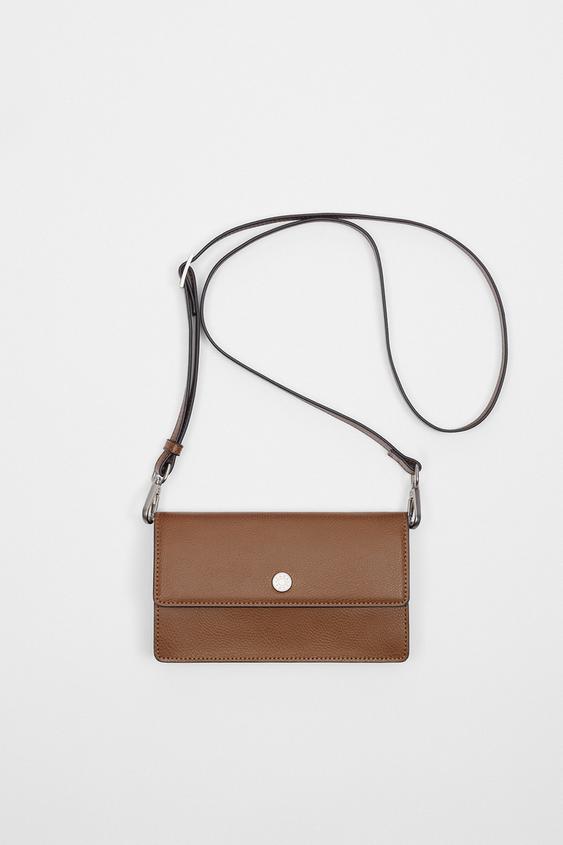 zara mini leather bolsa