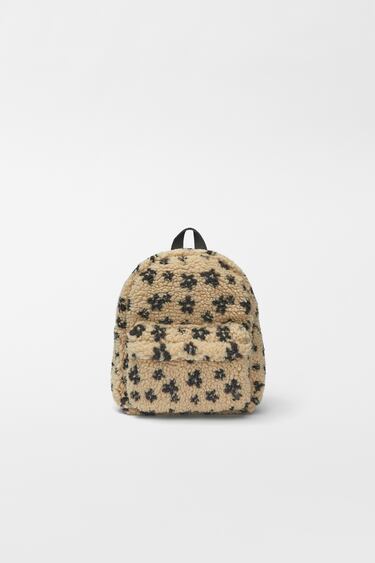 FAUX SHEARLING BACKPACK