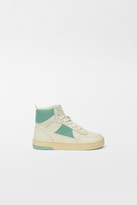 BOTÍN DEPORTIVO PIEL RETRO - Blanco | ZARA Chile