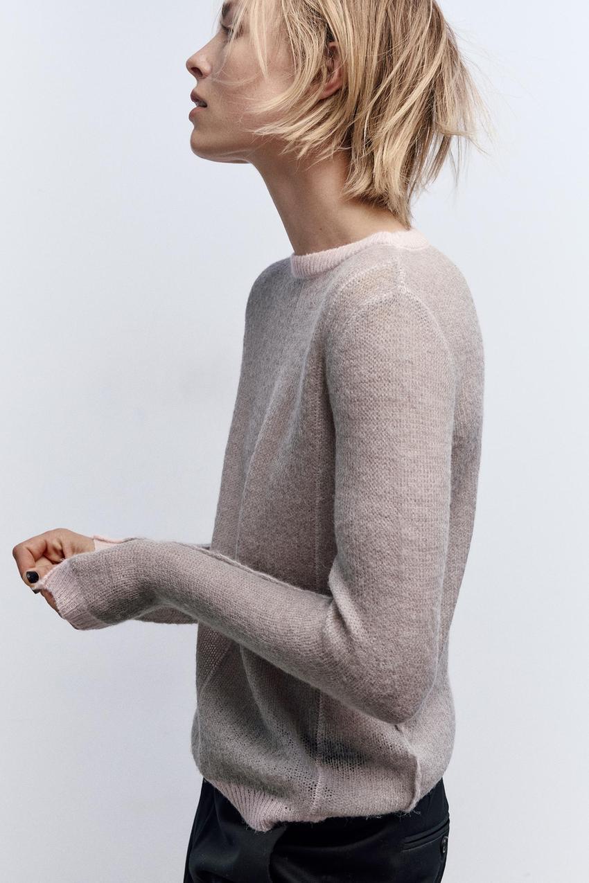 Zara pearl grey jumper Clearance
