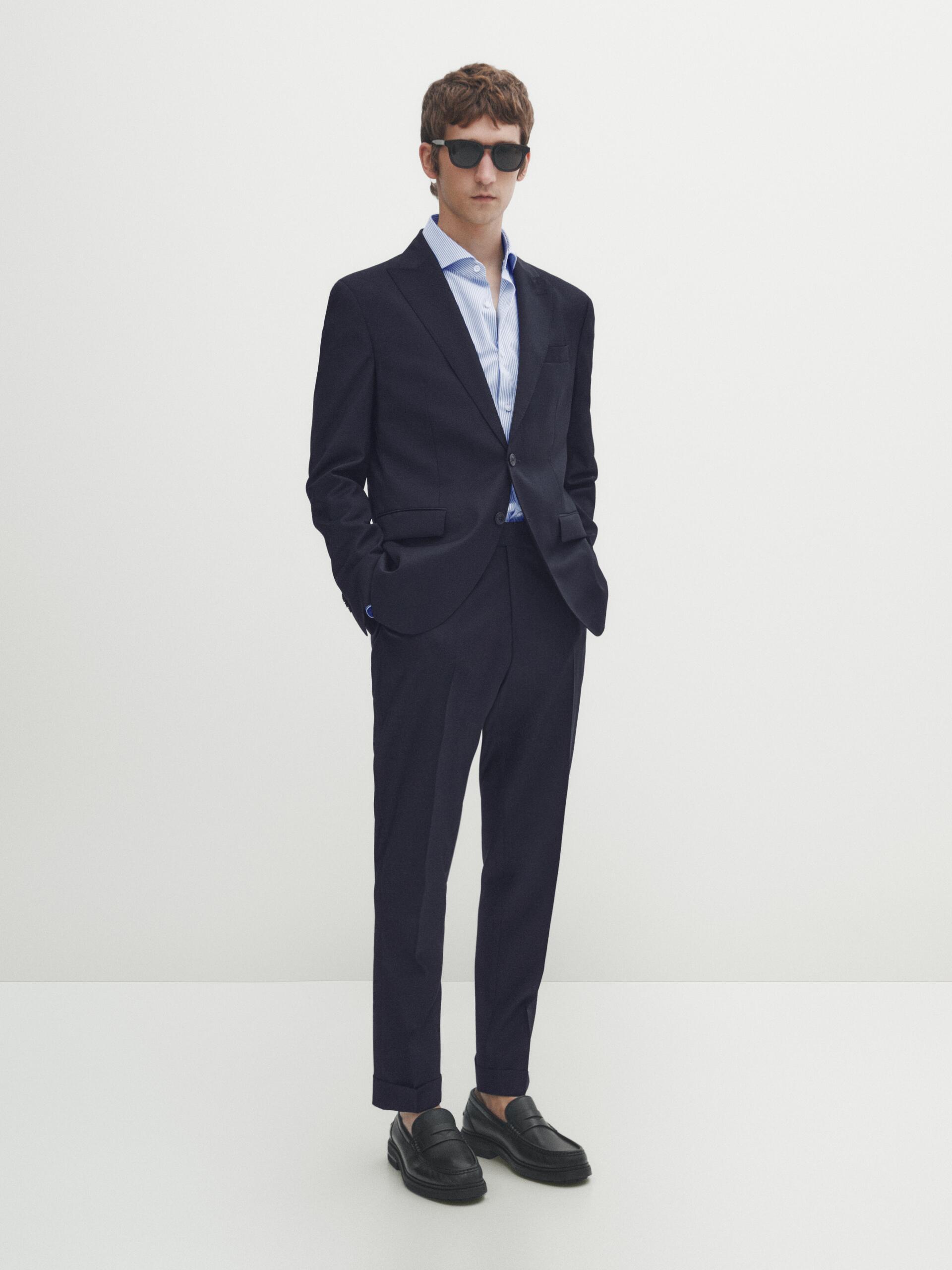 Zara blue trouser suit Clearance