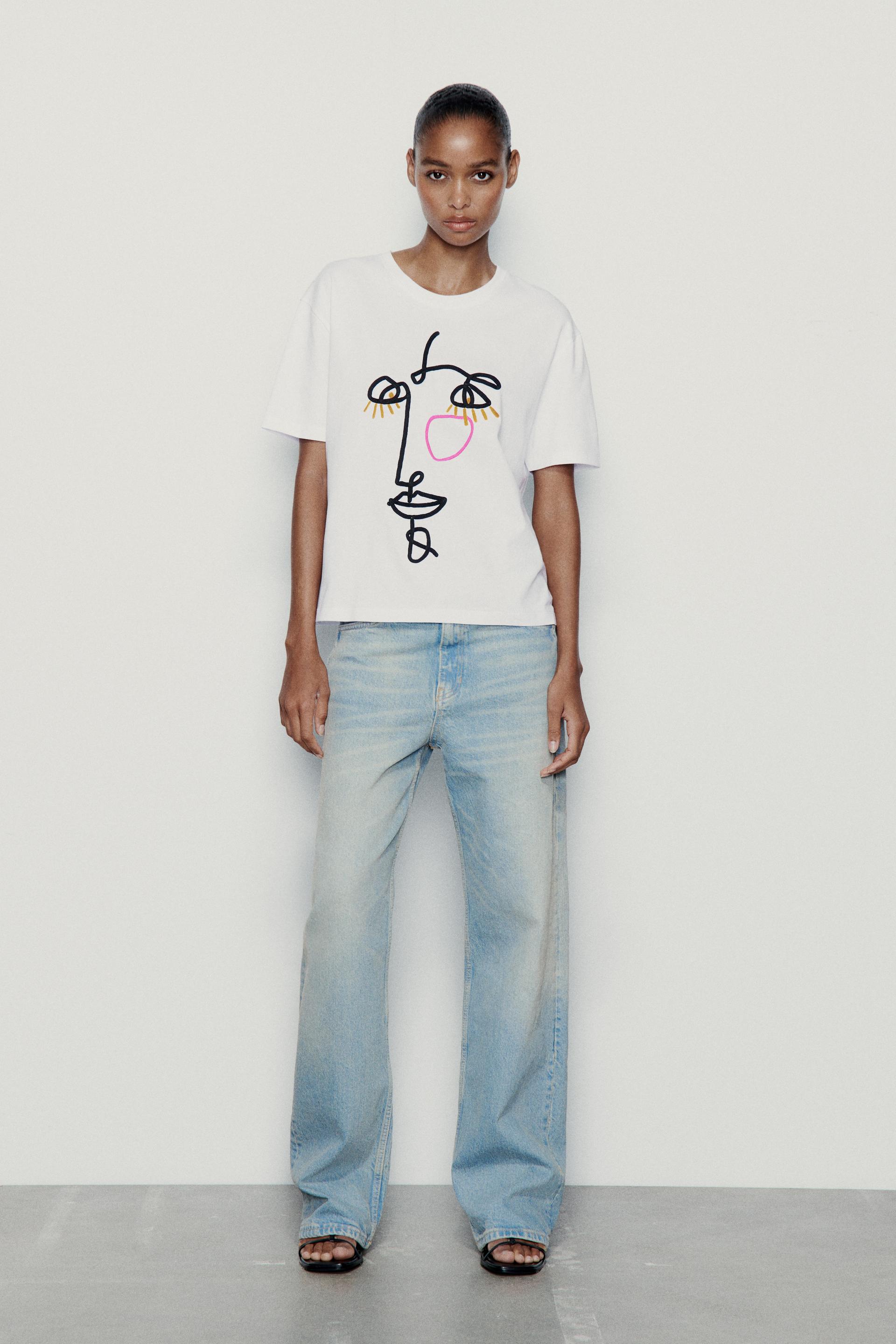 Zara face print shirt Clearance