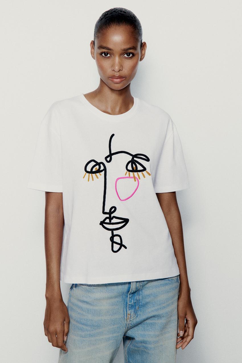 Zara face print shirt Clearance