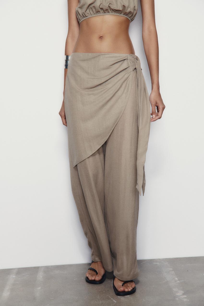 Zara pants with skirt overlay Clearance