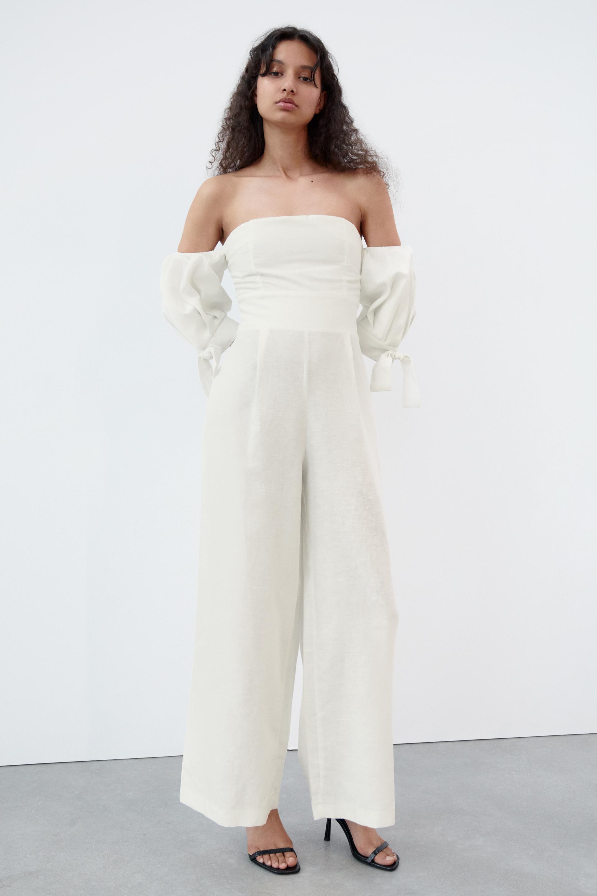 Zara wide leg jumpsuit Clearance