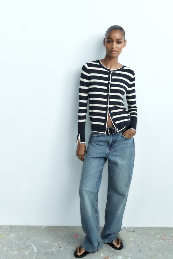 BASIC STRIPED JACKET