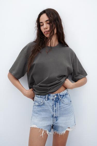 Zara grey oversized shirt Clearance