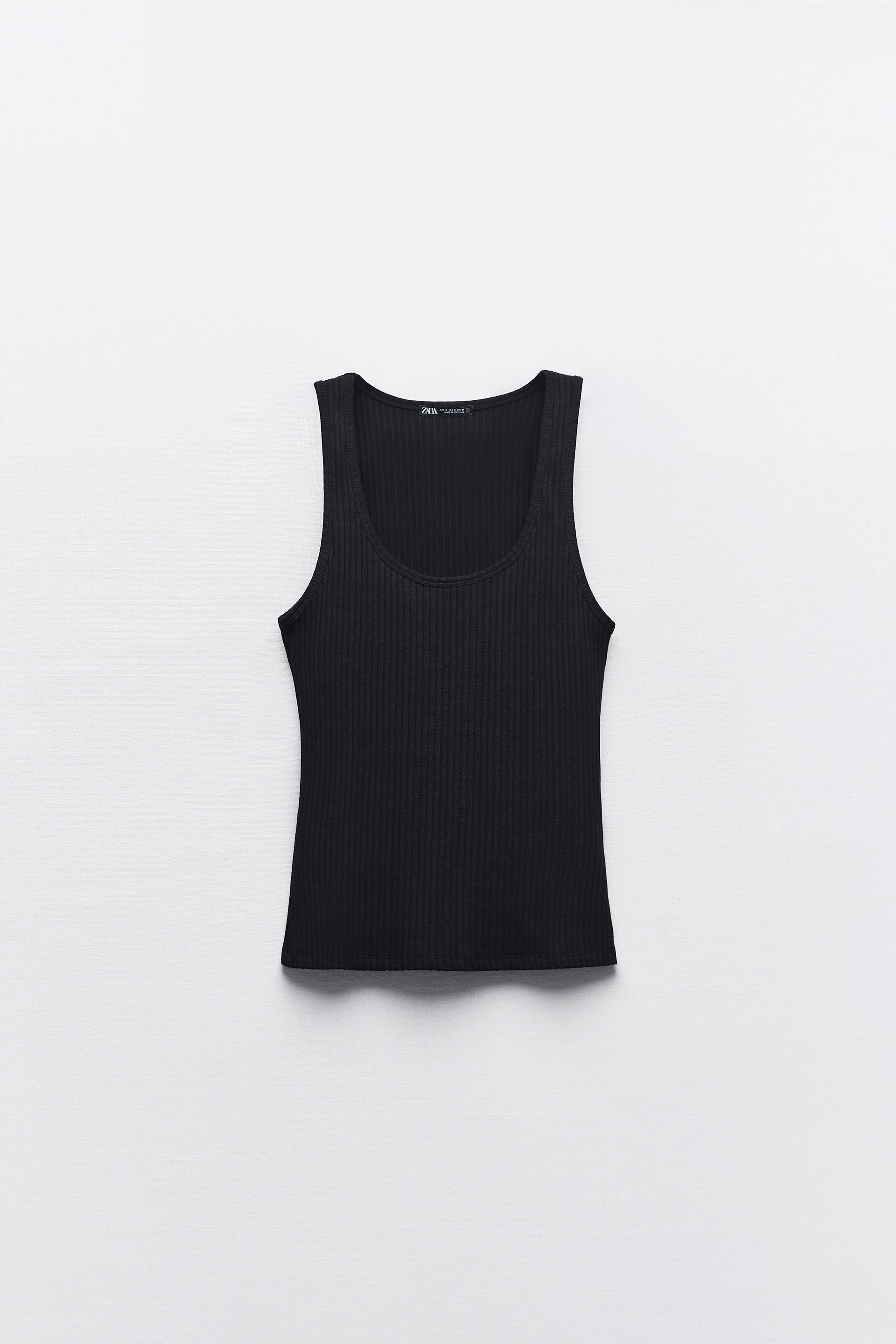 Ribbed vest zara Clearance