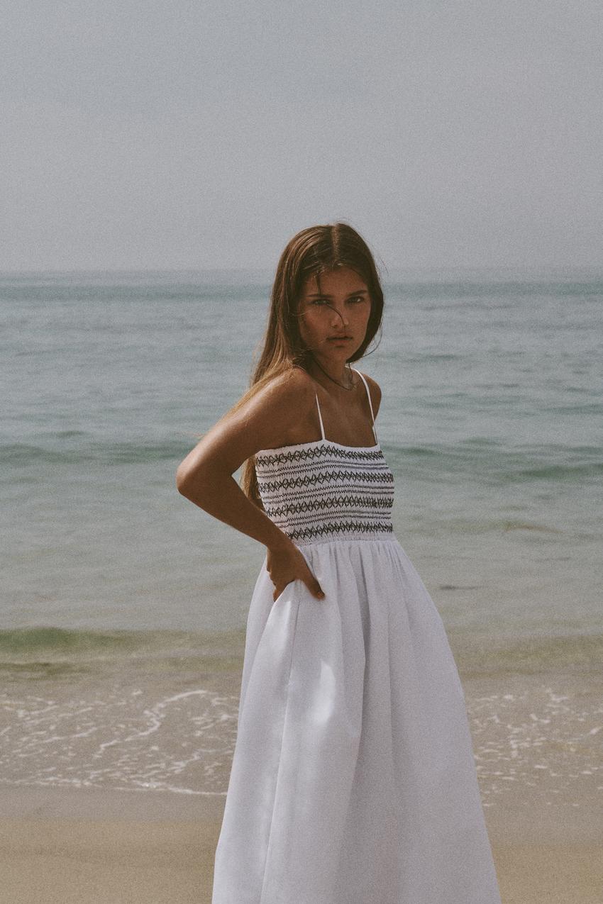 White flowy dress zara Clearance