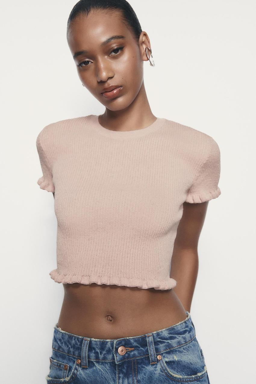 Ribbed blouse zara Outlet