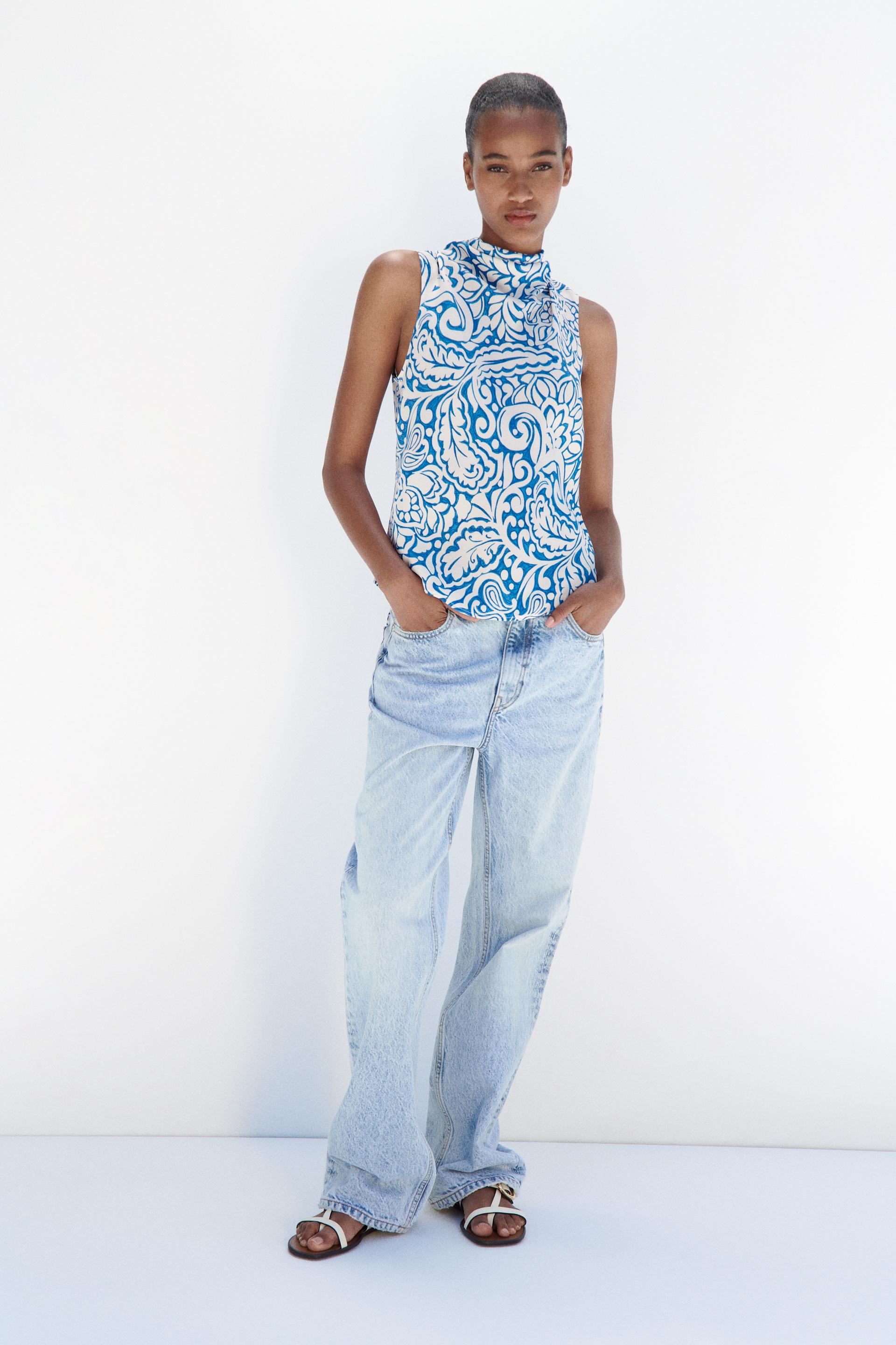 Zara gingham top Clearance