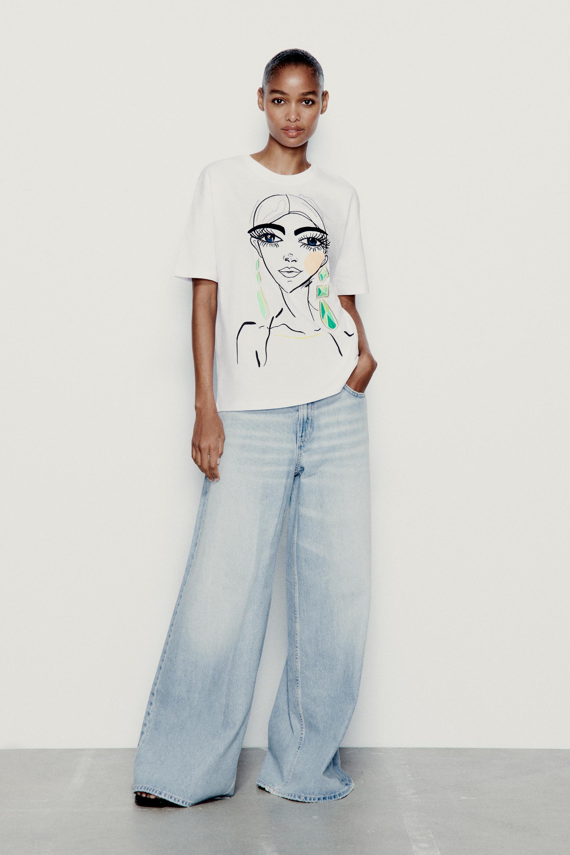 Zara face print shirt Clearance