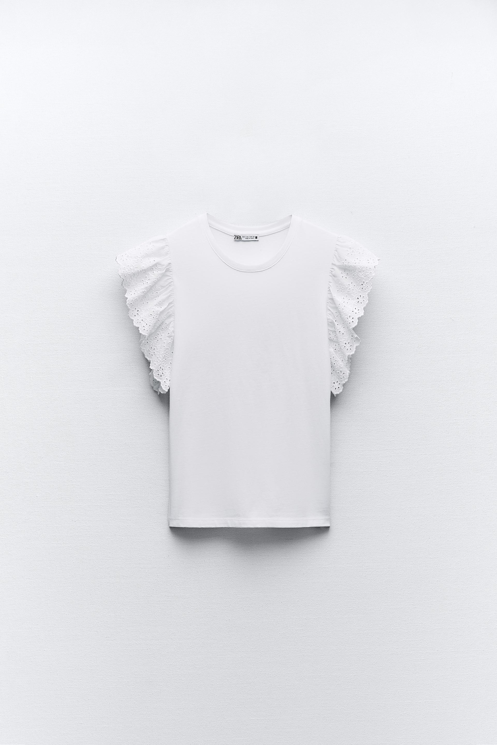 Zara top with frills Outlet