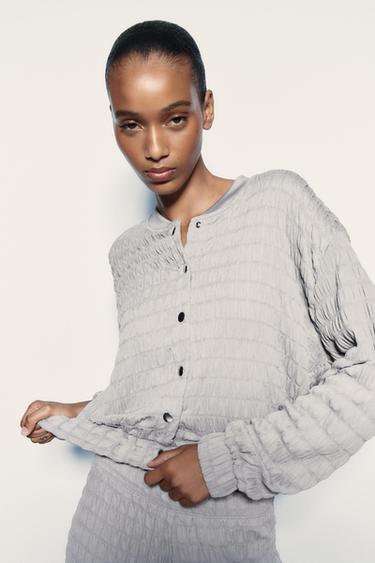 Бомбер со структурой - серый от Zara - изображение 1