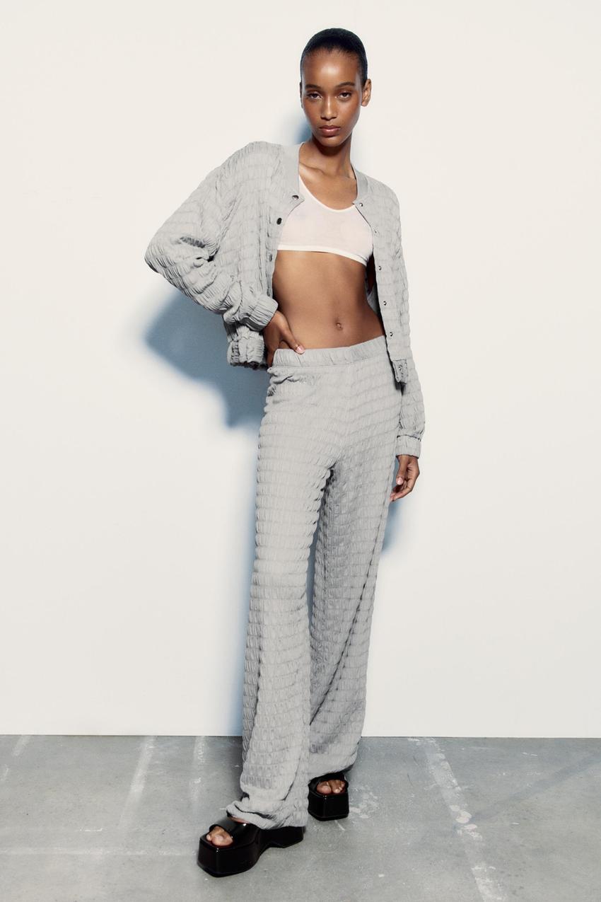 Textured pants zara Clearance