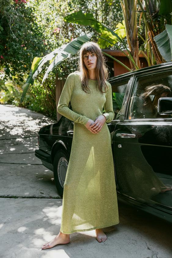 Zara green maxi Clearance