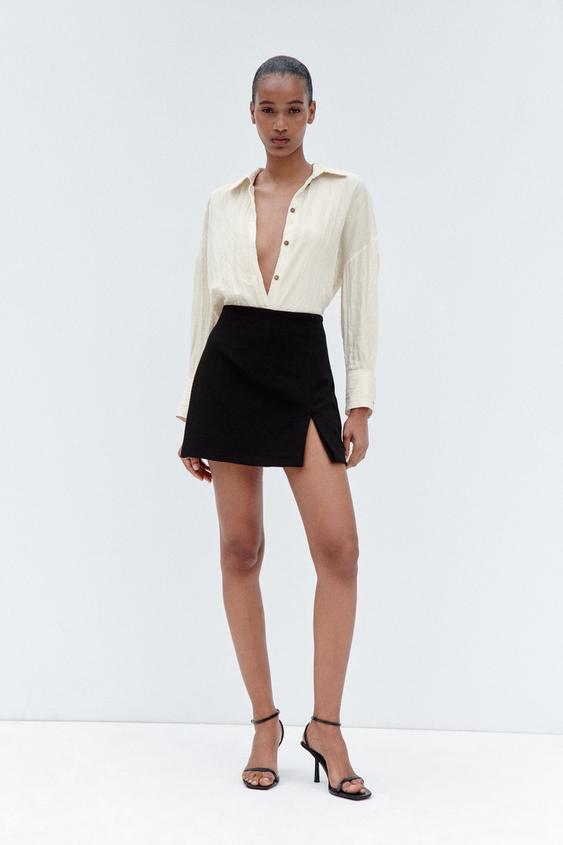 Zara black and white skort Clearance