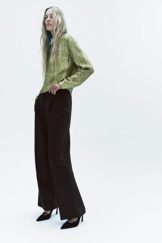 Zara woven trousers Clearance