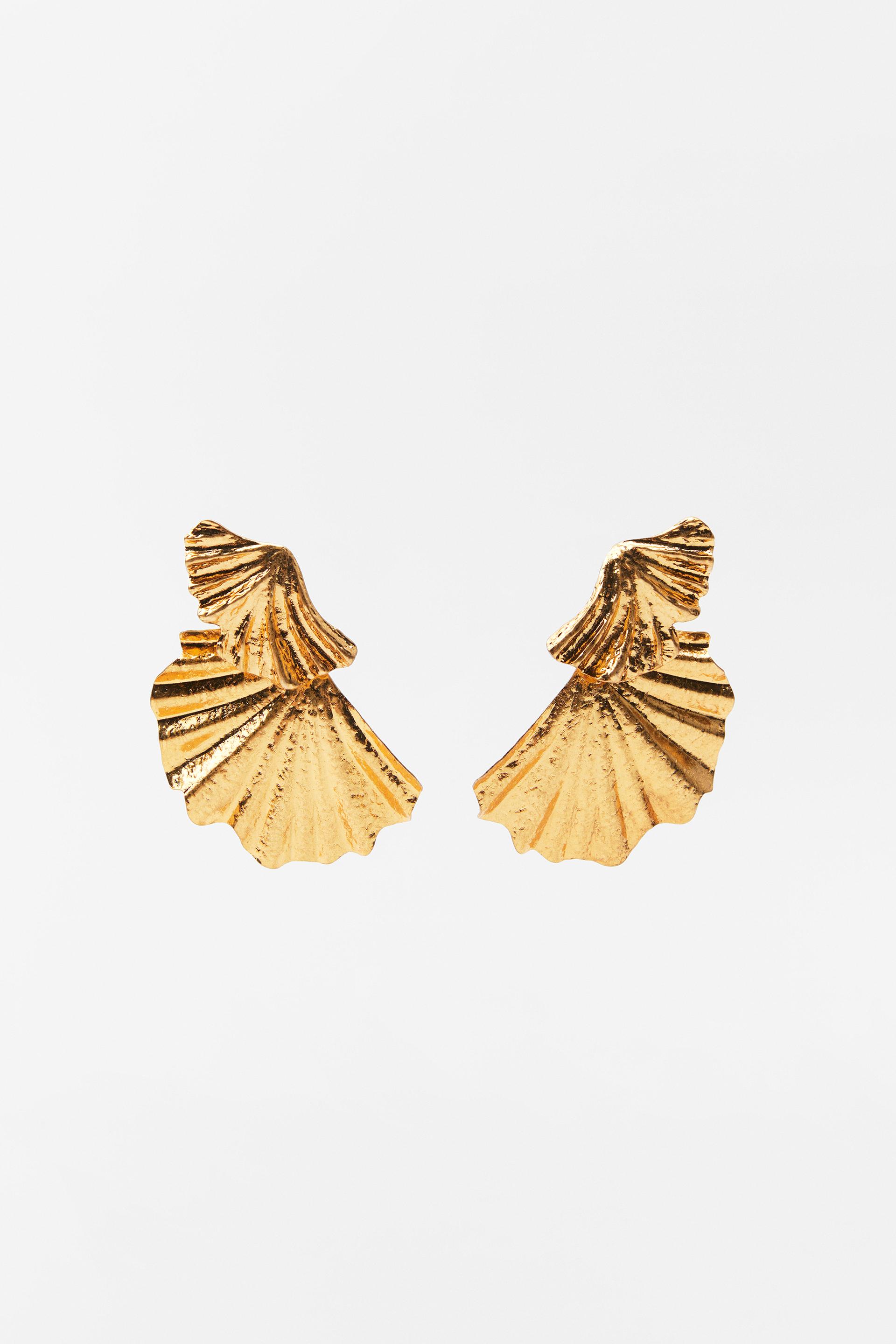 Zara shell earrings Clearance