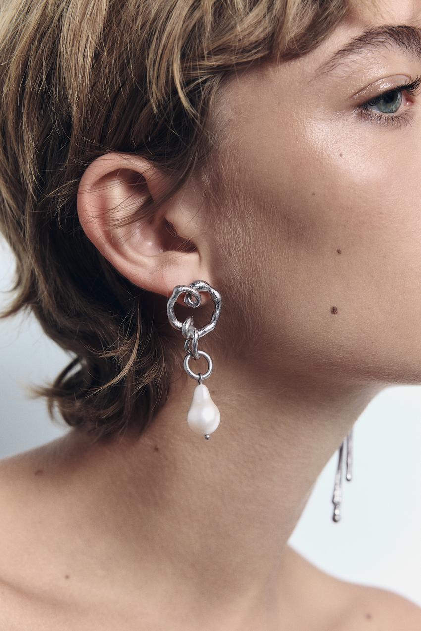 Zara heart earrings Clearance